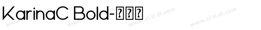 KarinaC Bold字体转换